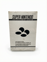 Manuel d'utilisation Jeu Super Nintendo (SNES) FAH-1