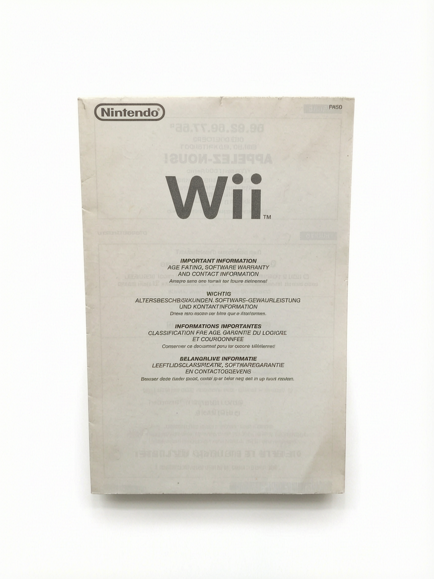 Manuel d'utilisation Jeu Nintendo Wii (FHUG) Version Française