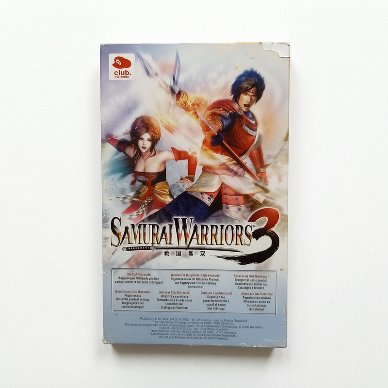 carte VIP seule non grattée Samurai Warriors 3 Nintendo Wii