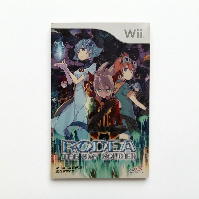 Rodea The Sky Soldier Nintendo Wii U Notice seule en Français