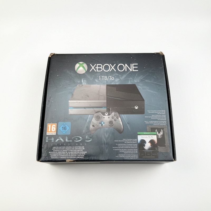 Boite + Cale seule pour console Xbox One 1 To Version Halo