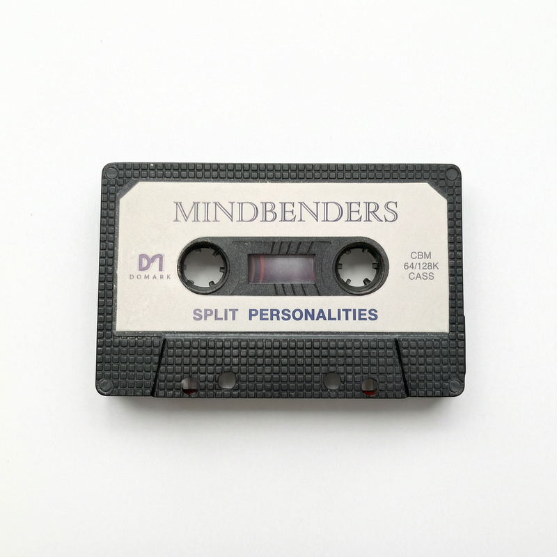 Mindbenders Split Personalities Cassette Domark Commodore 64 128K Loose (C64)