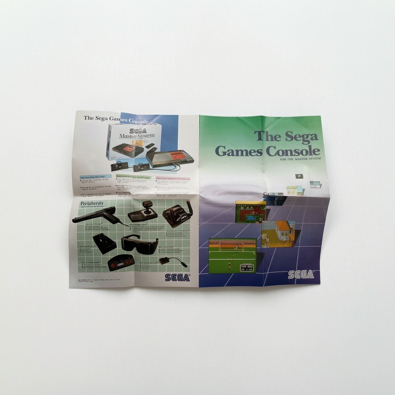 Dépliant Sega Master System