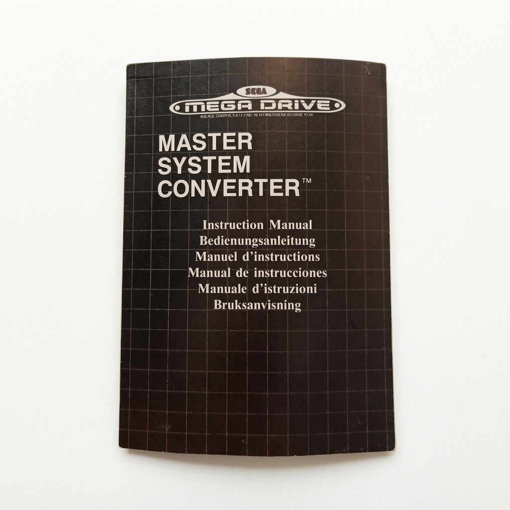 Master System Converter Notice Sega Mega Drive