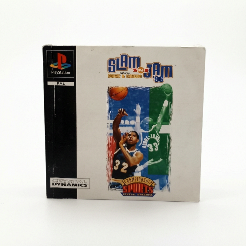 Notice Slam 'n Jam 96 featuring Magic & Kareem Playstation 1 (PS1) PAL