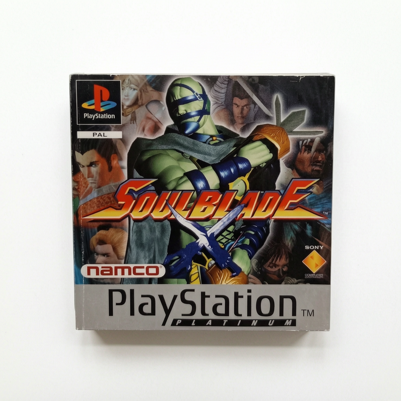 Notice SoulBlade Playstation 1 (PS1) PAL Version Platinum