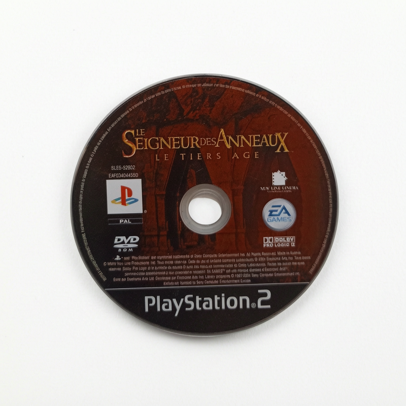 CD seul Le seigneur des Anneaux le tiers âge PlayStation 2 PS2 Version français