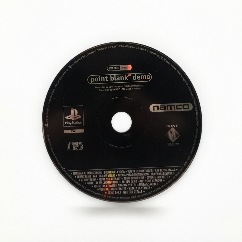 CD seul Point Blank Demo PlayStation 1 PS1 Version français