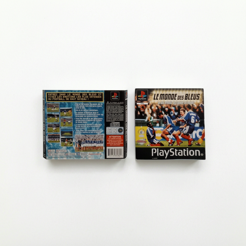 Jaquette avant et arrière Le Monde Des Bleus Playstation 1 (PS1)