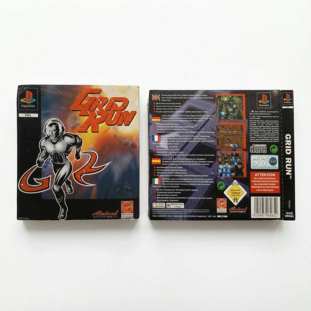 Jaquette avant et arrière Grid Run Playstation 1 (PS1)