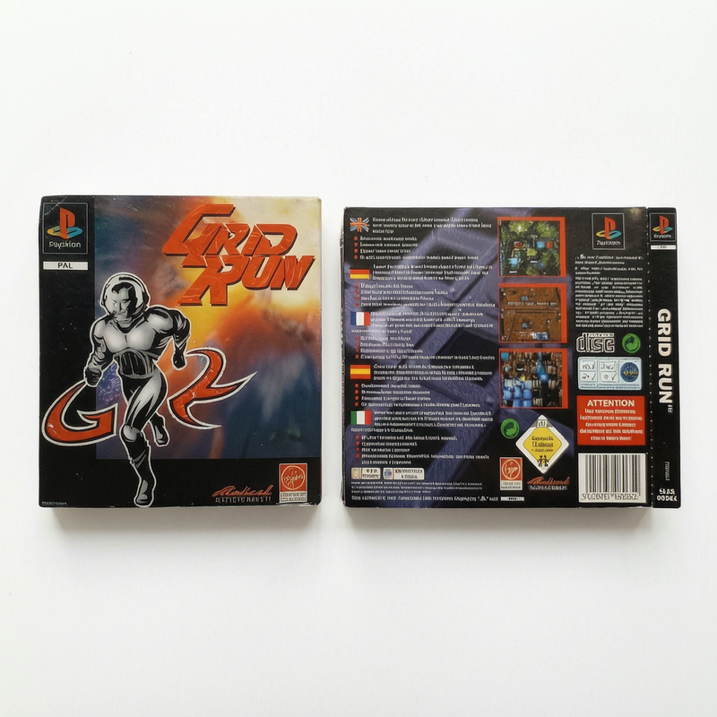 Jaquette avant et arrière Grid Run Playstation 1 (PS1)