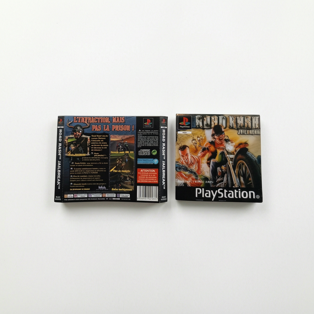 Jaquette avant et arrière Road Rash Playstation 1 (PS1)