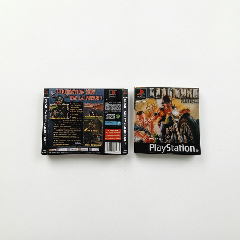 Jaquette avant et arrière Road Rash Playstation 1 (PS1)