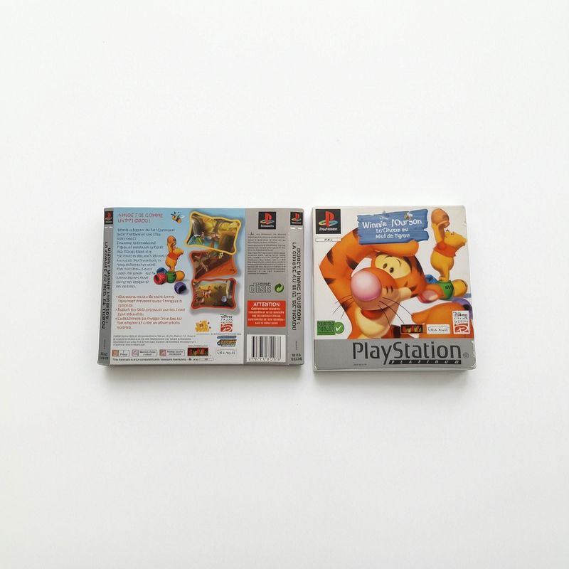 Jaquette avant et arrière Winnie L'ourson Platinium Playstation 1 (PS1)