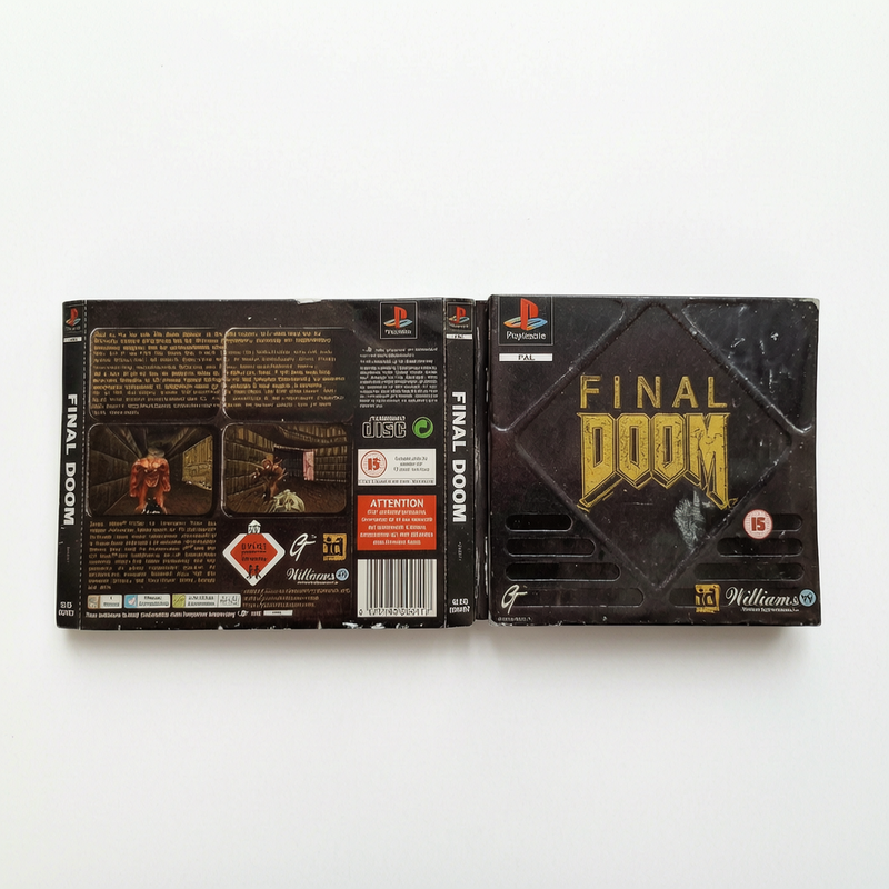 Jaquette avant et arrière Final Doom Playstation 1 (PS1)