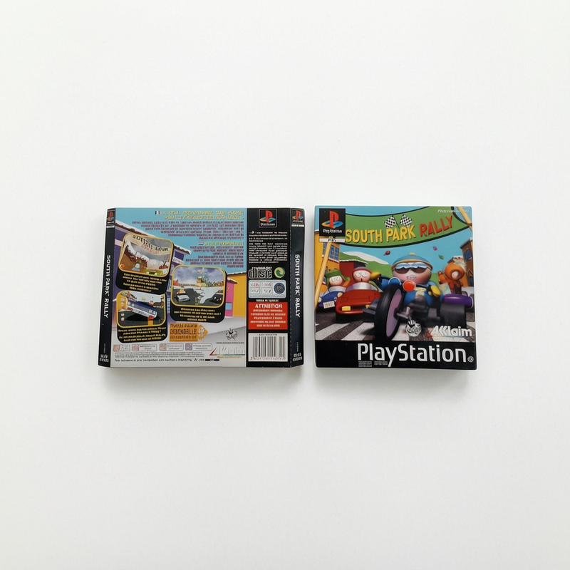 Jaquette avant et arrière South Park Rally Playstation 1 (PS1)