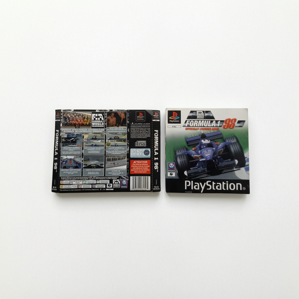 Jaquette avant et arrière Formula 98 Playstation 1 (PS1)