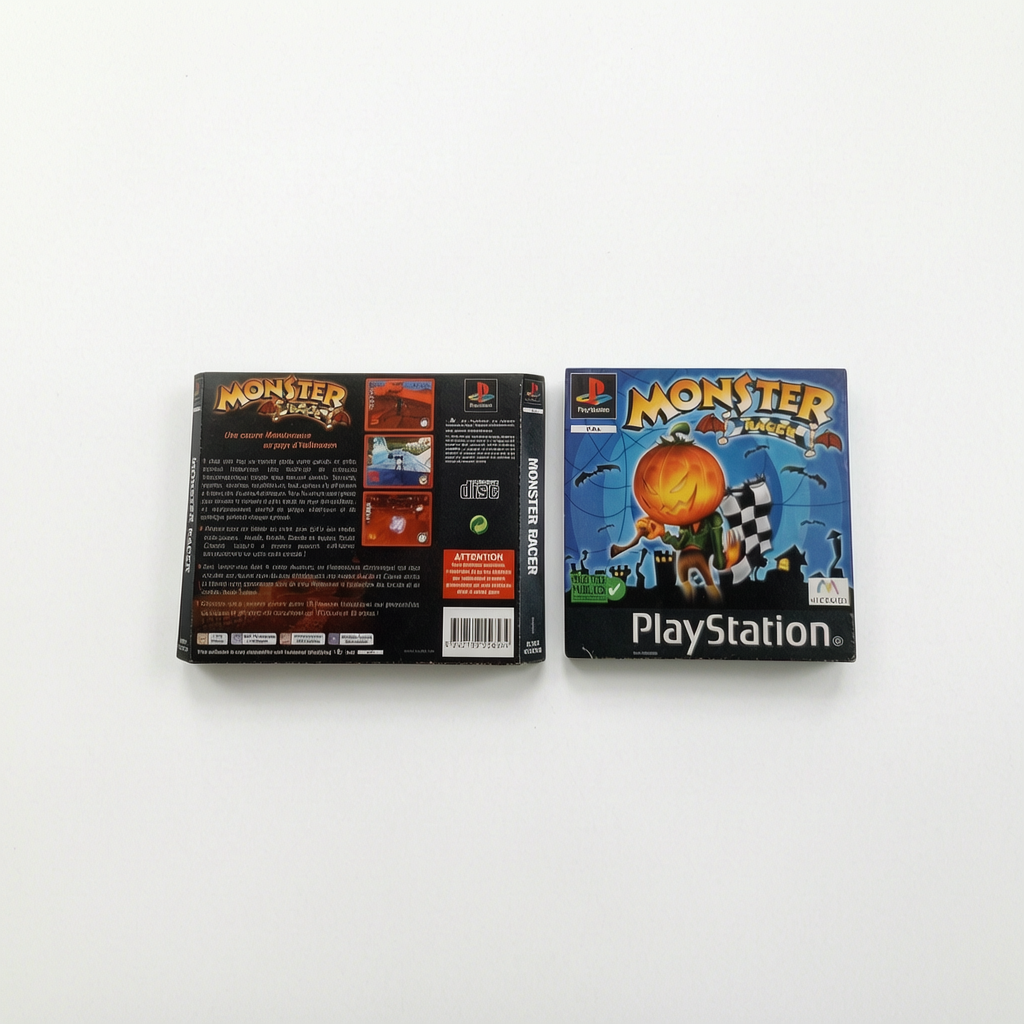Jaquette avant et arrière Monster Racer Playstation 1 (PS1)