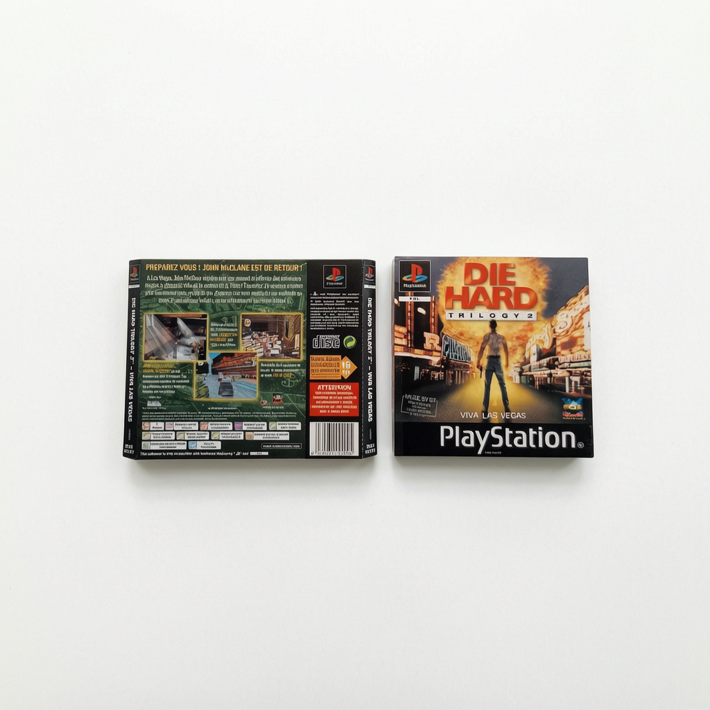 Jaquette avant et arrière Die Hard Trilogy Playstation 1 (PS1)