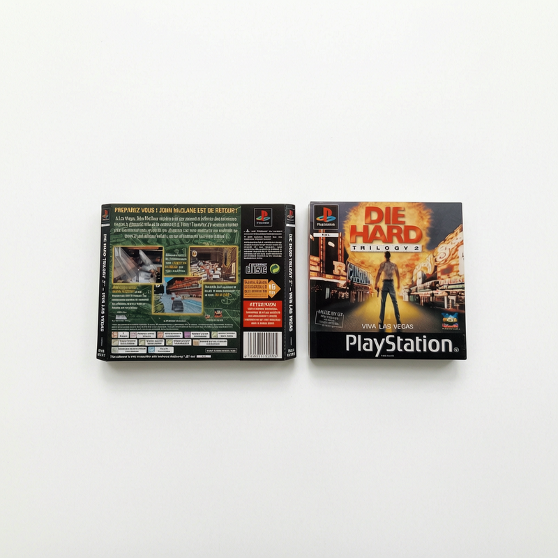 Jaquette avant et arrière Die Hard Trilogy Playstation 1 (PS1)