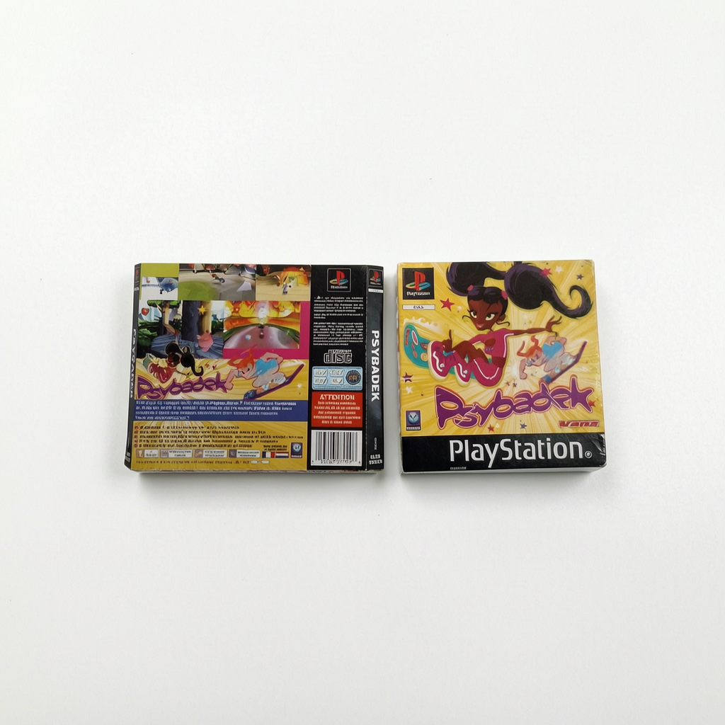 Jaquette avant et arrière Psybadek Playstation 1 (PS1)