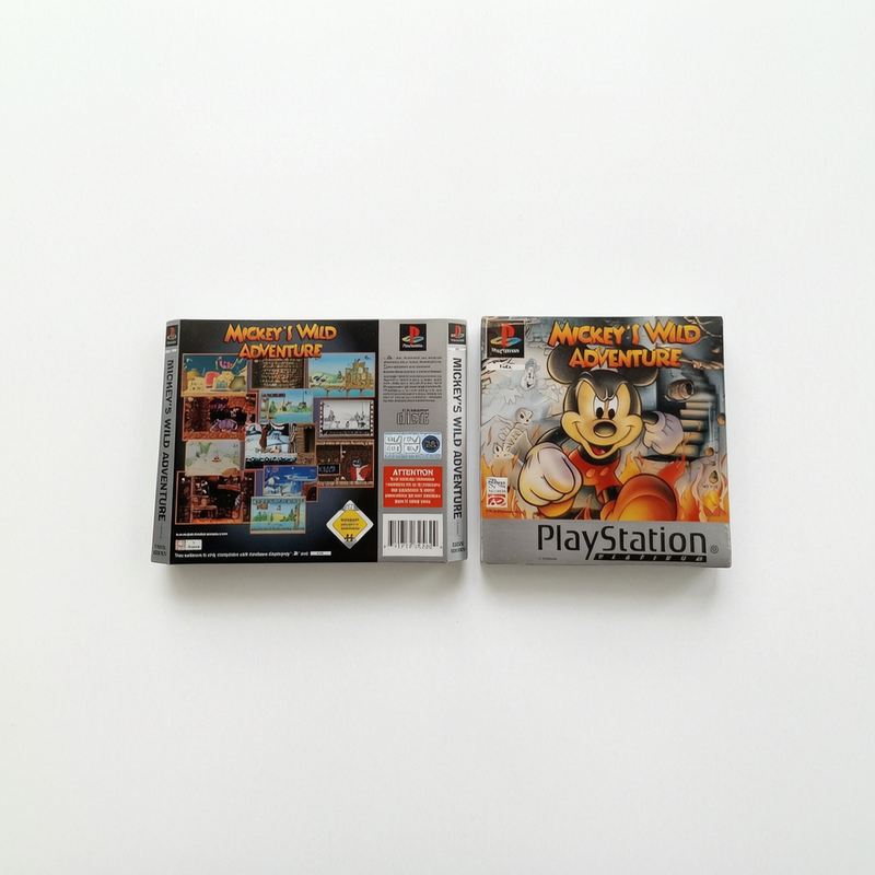 Jaquette avant et arrière Mickey Wild Adventure Playstation 1 (PS1)