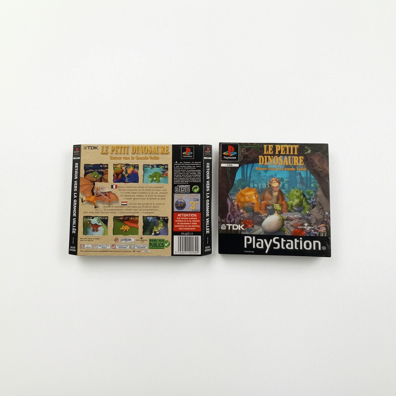 Jaquette avant et arrière Le Petit Dinosaur Playstation 1 (PS1)