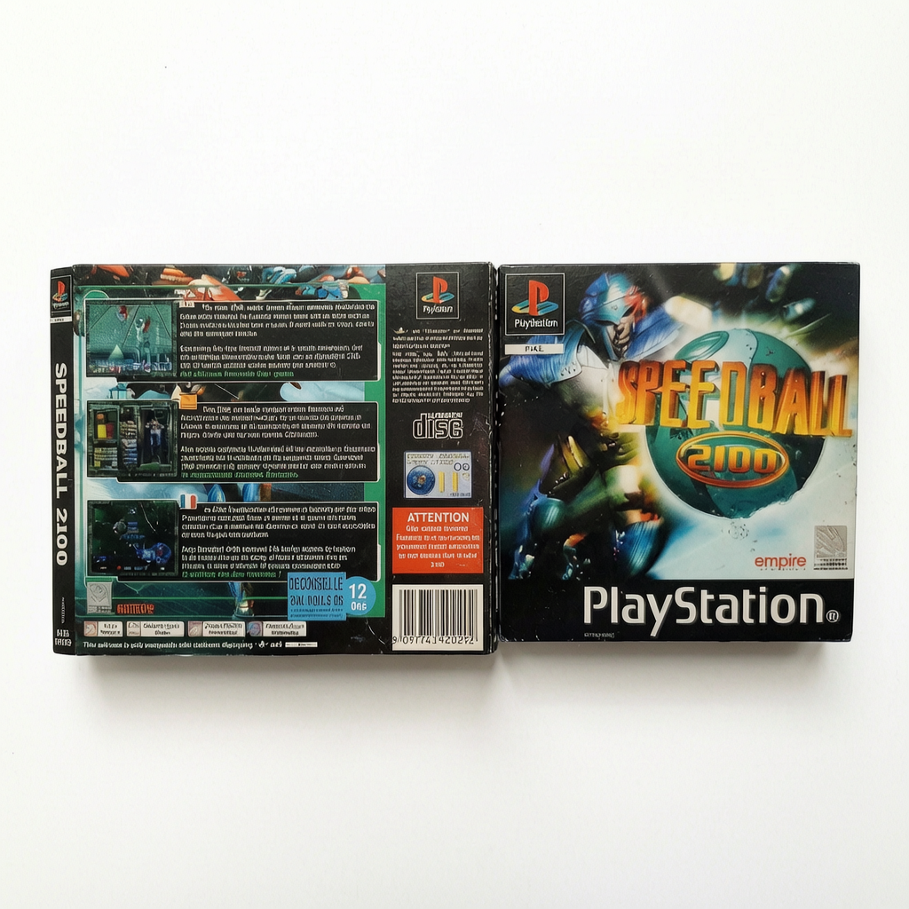 Jaquette avant et arrière Speed Ball 2100 Playstation 1 (PS1)