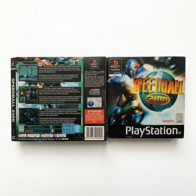 Jaquette avant et arrière Speed Ball 2100 Playstation 1 (PS1)