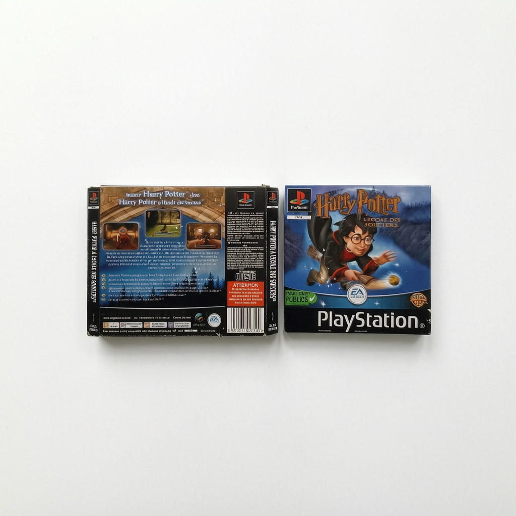 Jaquette avant et arrière Harry Potter à l'école des sorciers Playstation 1 (PS1)