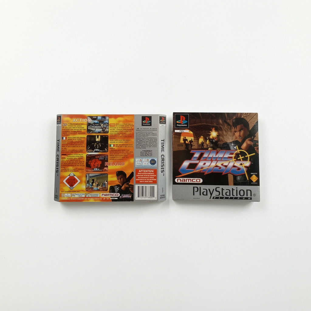 Jaquette avant et arrière Time Crisis Platinium Playstation 1 (PS1)
