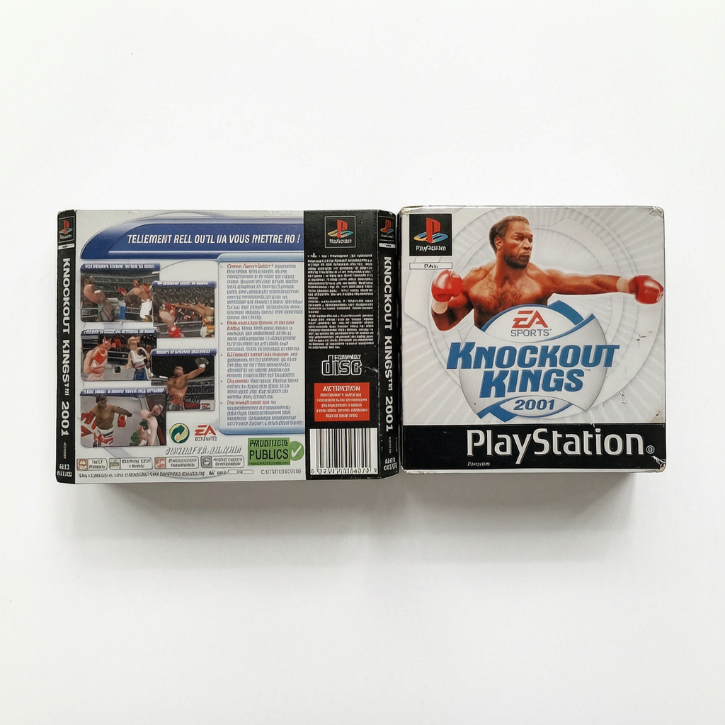 Jaquette avant et arrière Knockout Kings 2001 Playstation 1 (PS1)