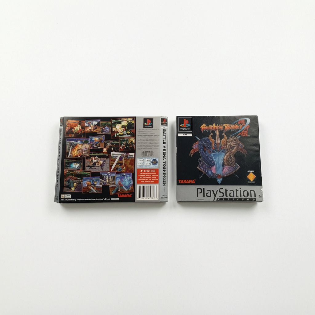 Jaquette avant et arrière Battle Arena Toshinden Platinium Playstation 1 (PS1)
