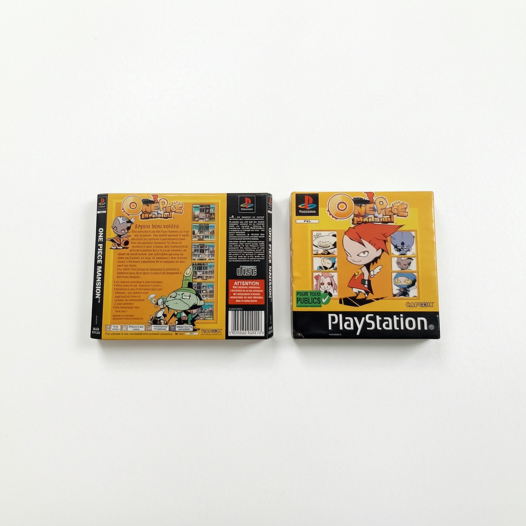 Jaquette avant et arrière One Piece Mansion Playstation 1 (PS1)