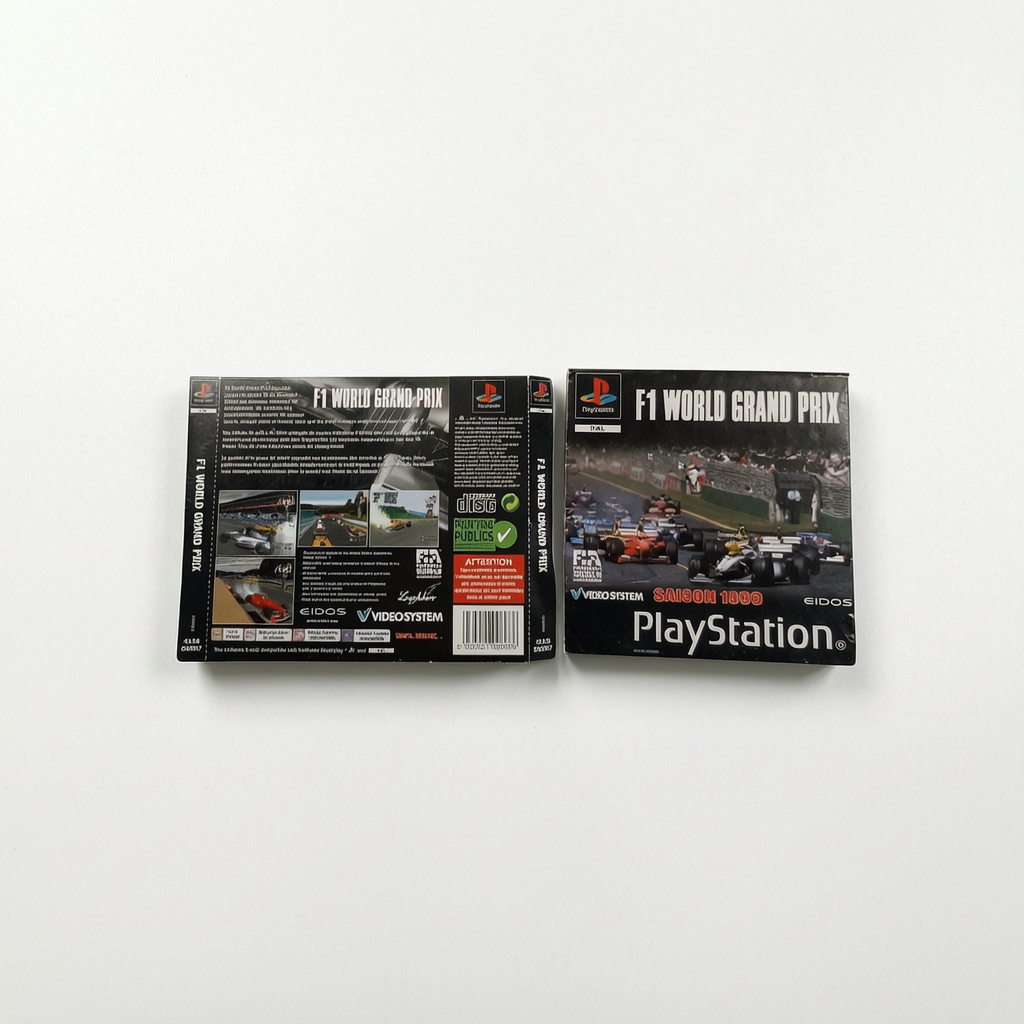 Jaquette avant et arrière F1 World Grand Prix Playstation 1 (PS1)
