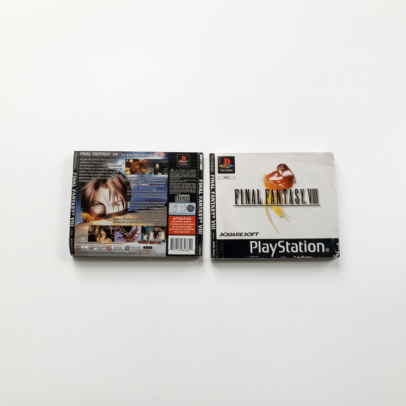 Jaquette avant et arrière Final Fantasy VIII Playstation 1 (PS1)