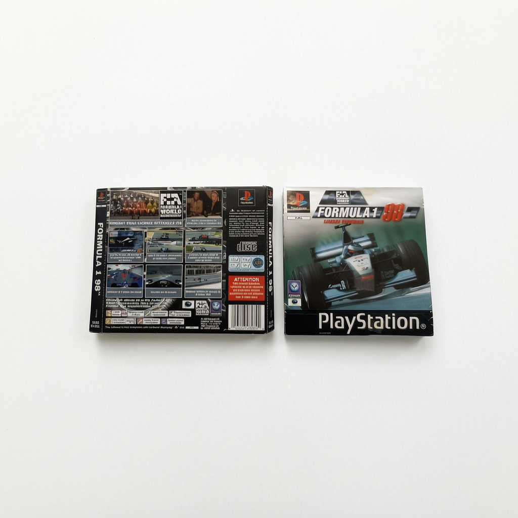 Jaquette avant et arrière Formula 1 98 Playstation 1 (PS1)