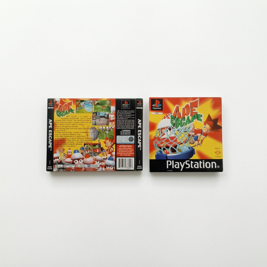 Jaquette avant et arrière Ape Escape Playstation 1 (PS1)