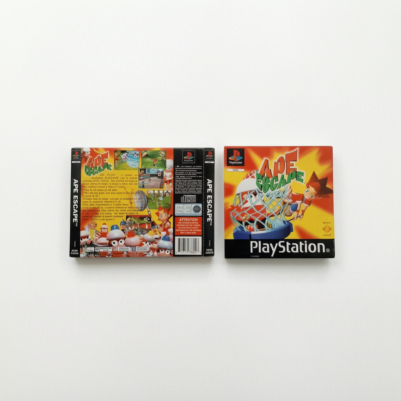 Jaquette avant et arrière Ape Escape Playstation 1 (PS1)