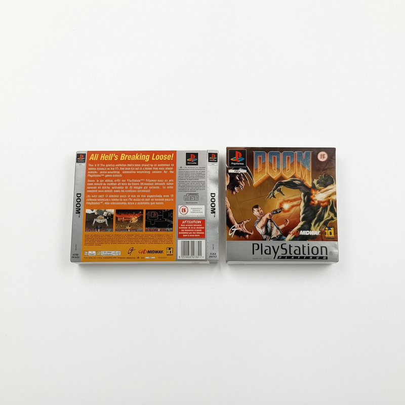 Jaquette avant et arrière Doom Platinium Playstation 1 (PS1)