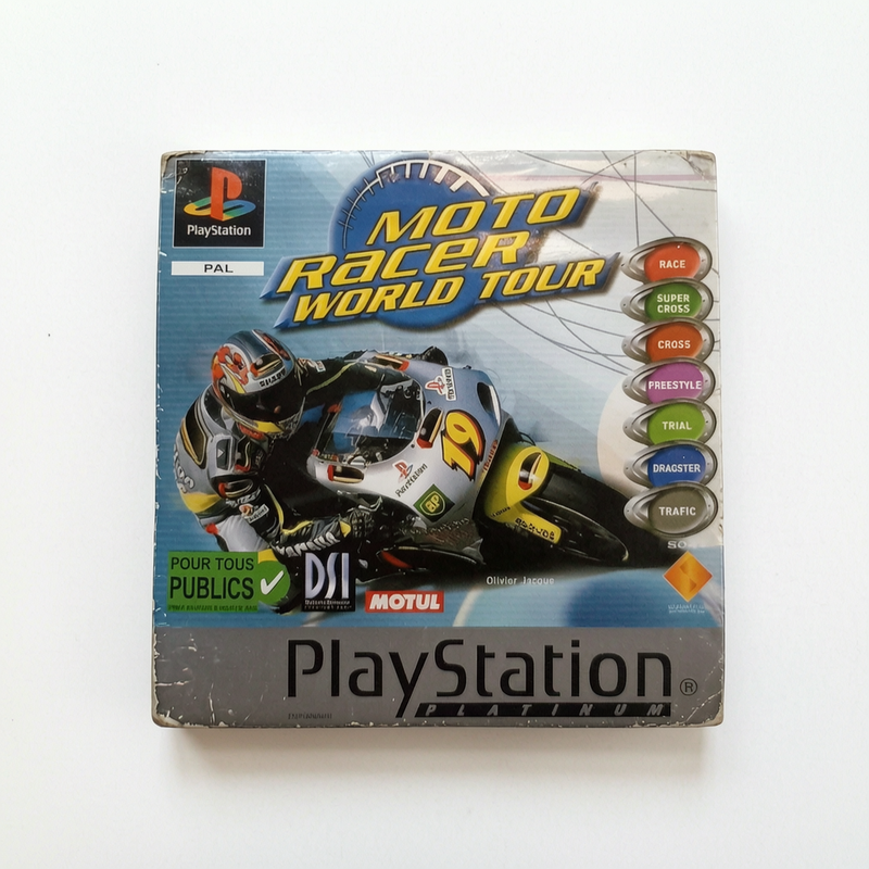 Jaquette avant Moto Racer World Tour Platinium Playstation 1 (PS1)