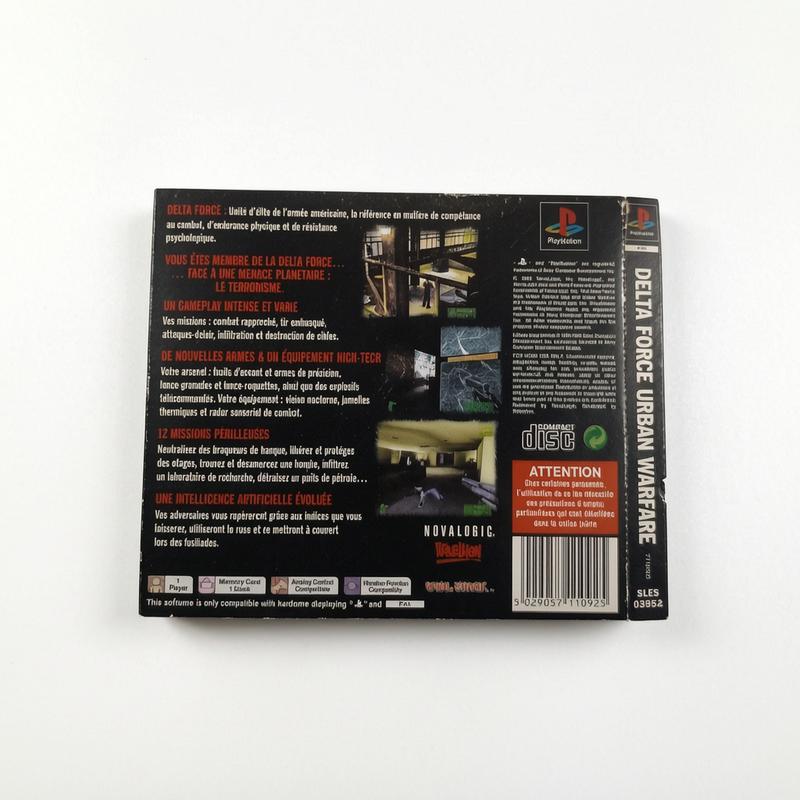 Jaquette arrière Delta Force Playstation 1 (PS1)