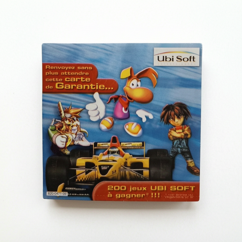 Carte Garantie Ubisoft Playstation 1 (PS1)
