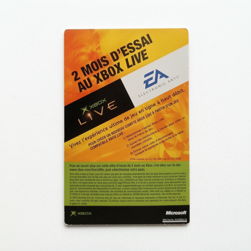 Carte 2 mois d'essai Xbox Live