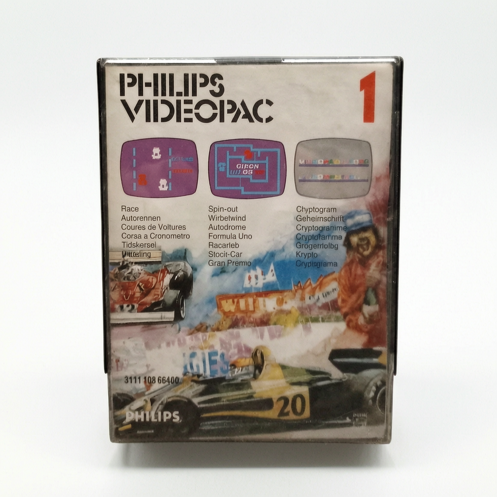 Philips Videopac 1 Race / Spin-Out / Cryptogram Complet FRA