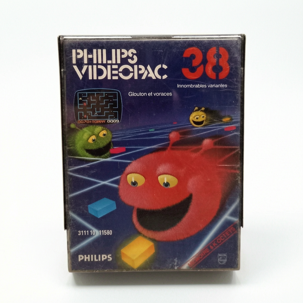 Philips Videopac 38 Glouton et Voraces Complet FRA