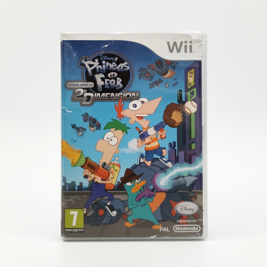 Phineas et Ferb Voyage Dans La 2e Dimension Nintendo Wii PAL FRA complet