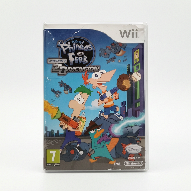 Phineas et Ferb Voyage Dans La 2e Dimension Nintendo Wii PAL FRA complet