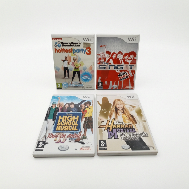 Bundle 4 jeux Nintendo Wii PAL FRA complet