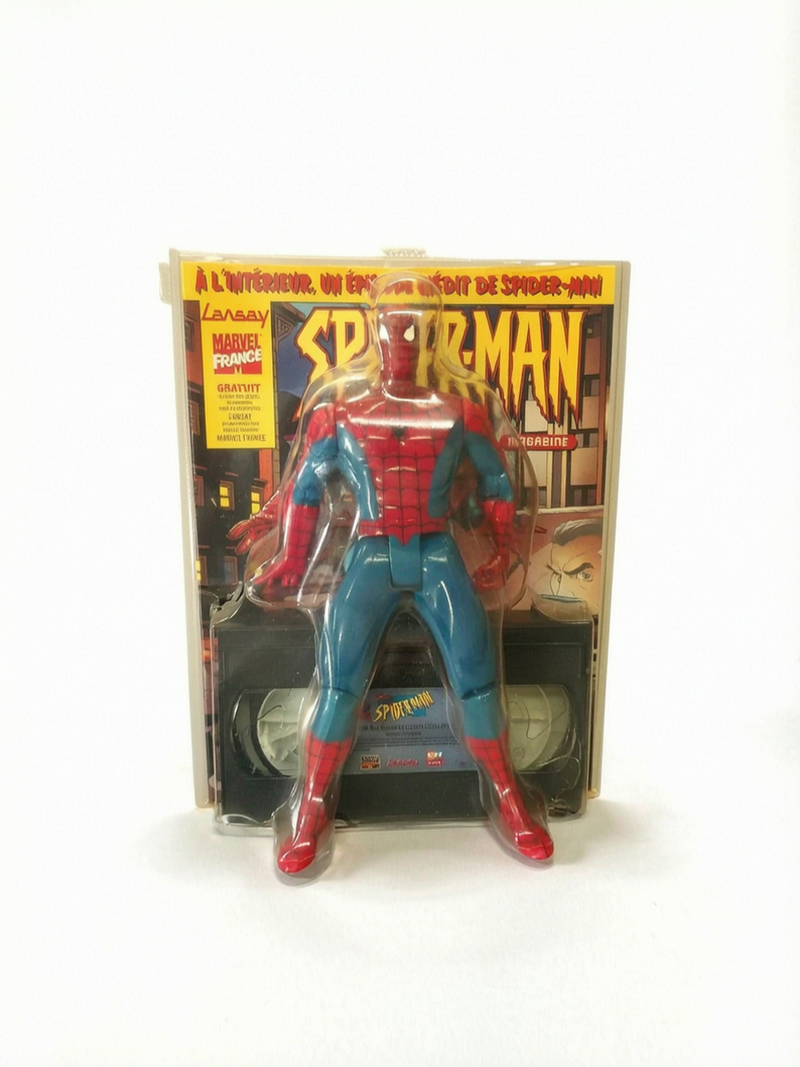 Figurine Spider-Man avec cassette VHS Marvel France en blister